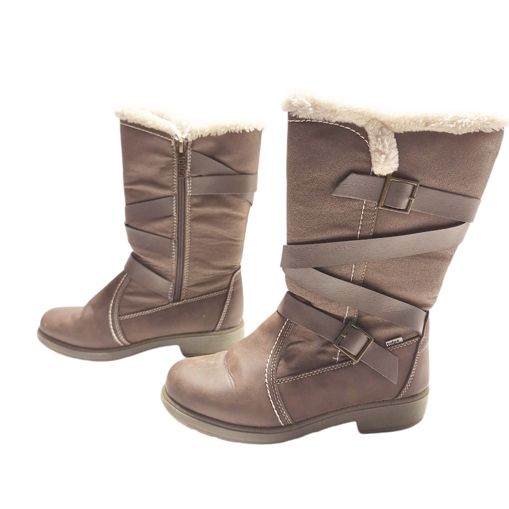 Totes Diedre Faux Fur Lined Waterproof Snow Boots Brown